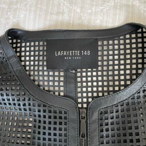 Black leather jacket